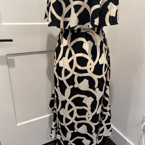 Margret Josephs | Macbeth Collection | Nautical Hi-Low Dress | Sleeveless - Picture 7 of 11